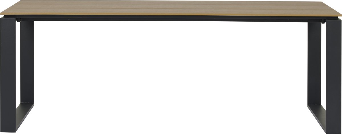 Martinus Havebord 210x100cm, sort/valnød bøg