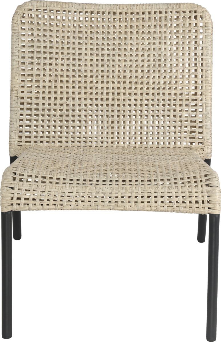 Helle Loungestol, stabelbar, sort/natur