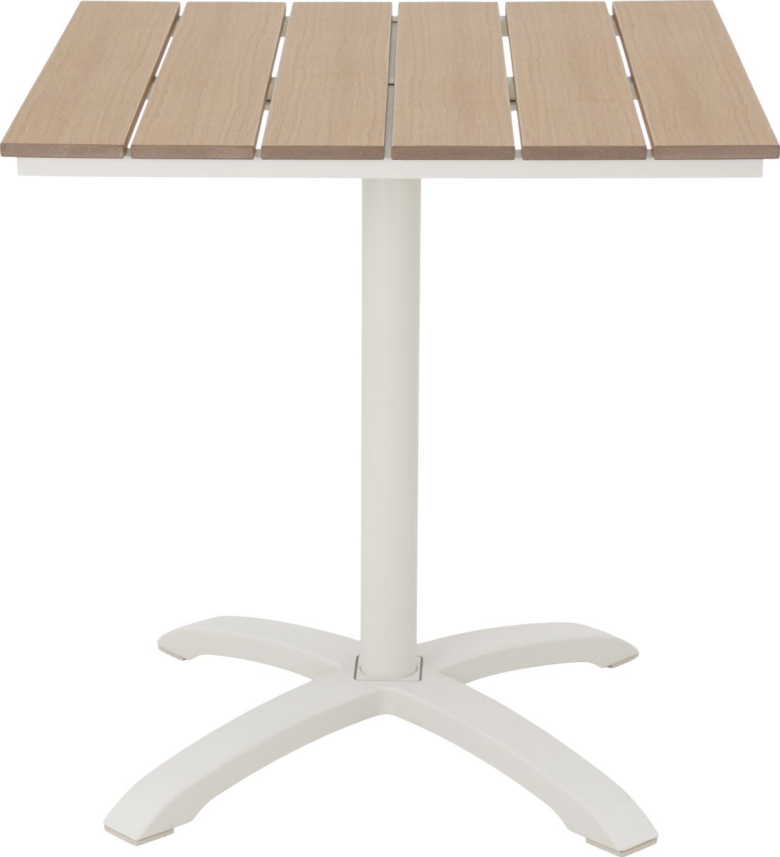 Mads cafébord 70x70 cm, sandy grey/teak nonwood