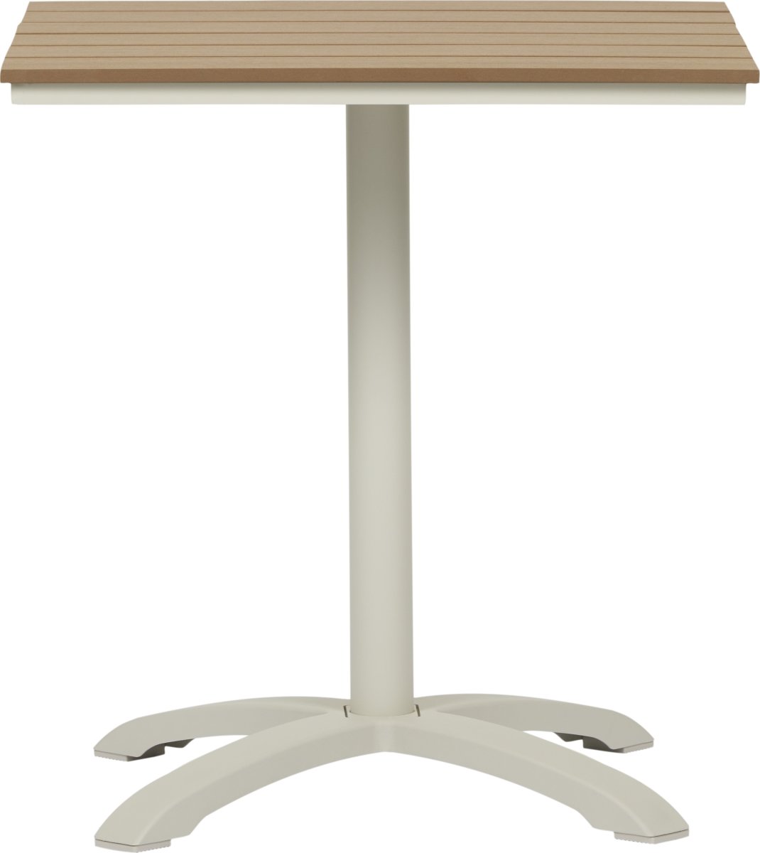 Mads cafébord 70x70 cm, sandy grey/teak nonwood