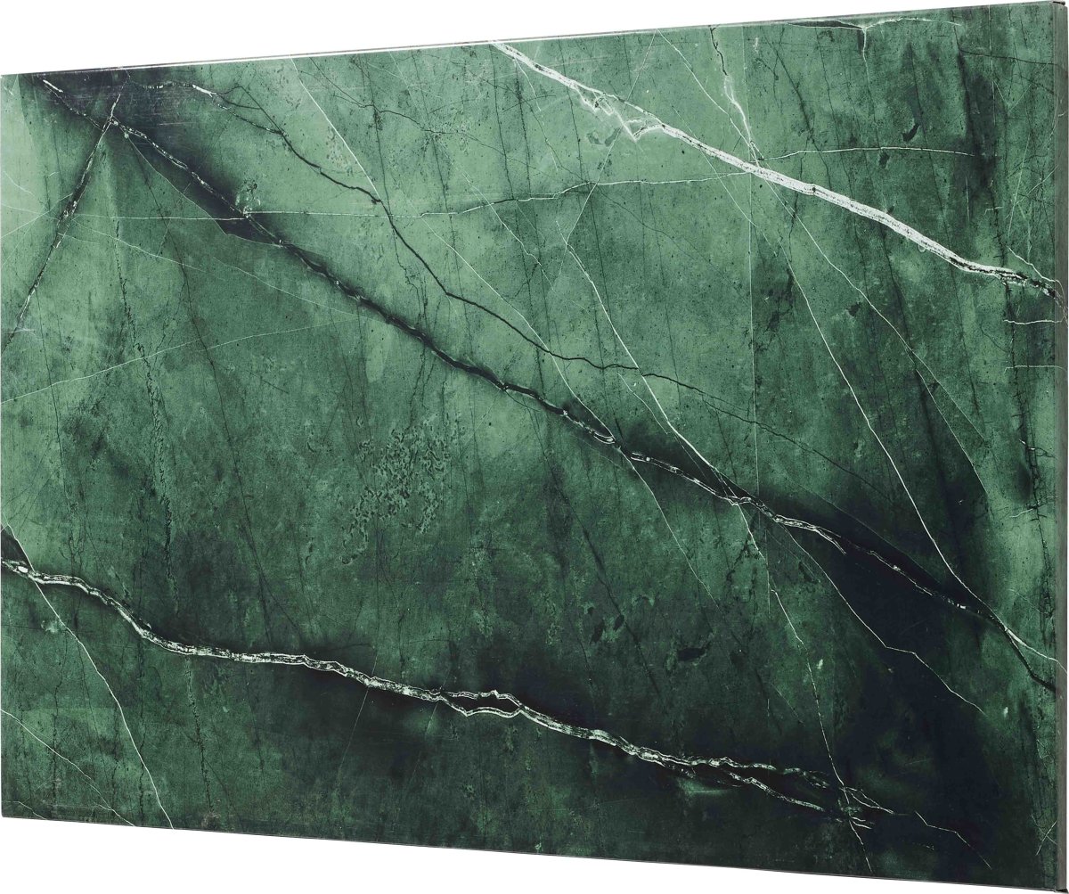 NAGA Magnetisk ståltavle, 90 x 60 cm, grøn marmor