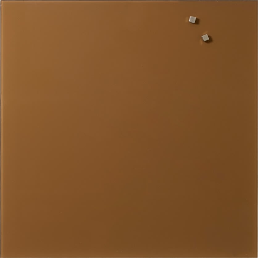 NAGA Magnetisk Glastavle, 45 x 45 cm, brun