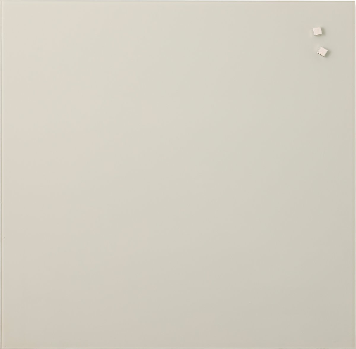 NAGA Magnetisk Glastavle, 45 x 45 cm, varm grå