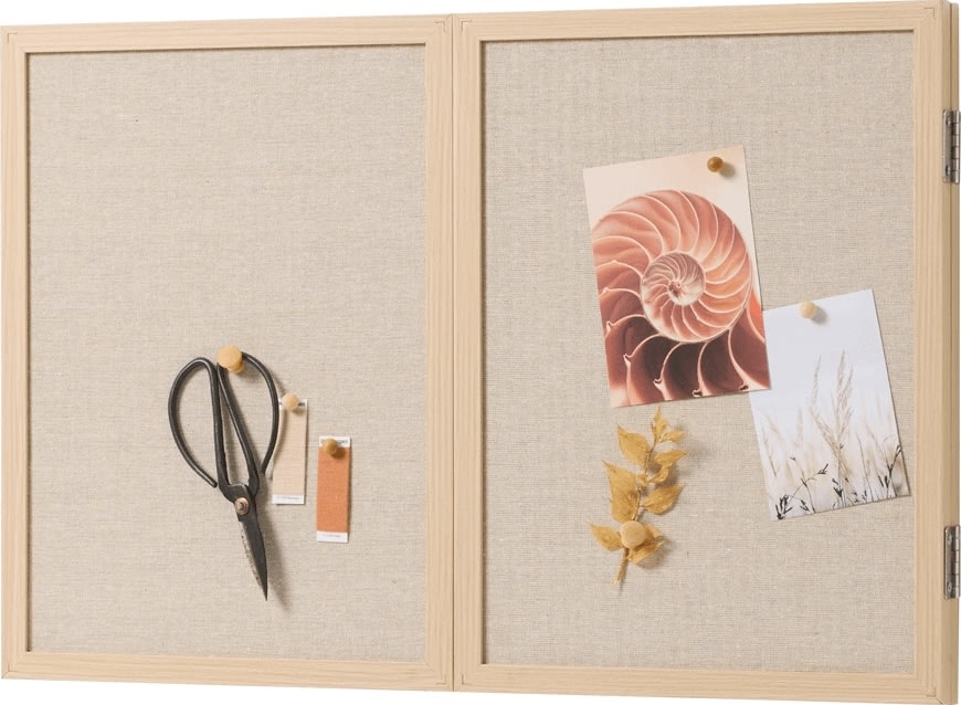 NAGA Whiteboard/opslagstavle m/låger, 40 x 60 cm