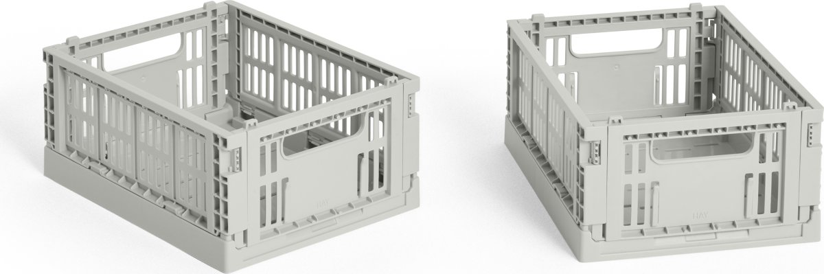 HAY Colour Crate Mini Sæt m/2, grå