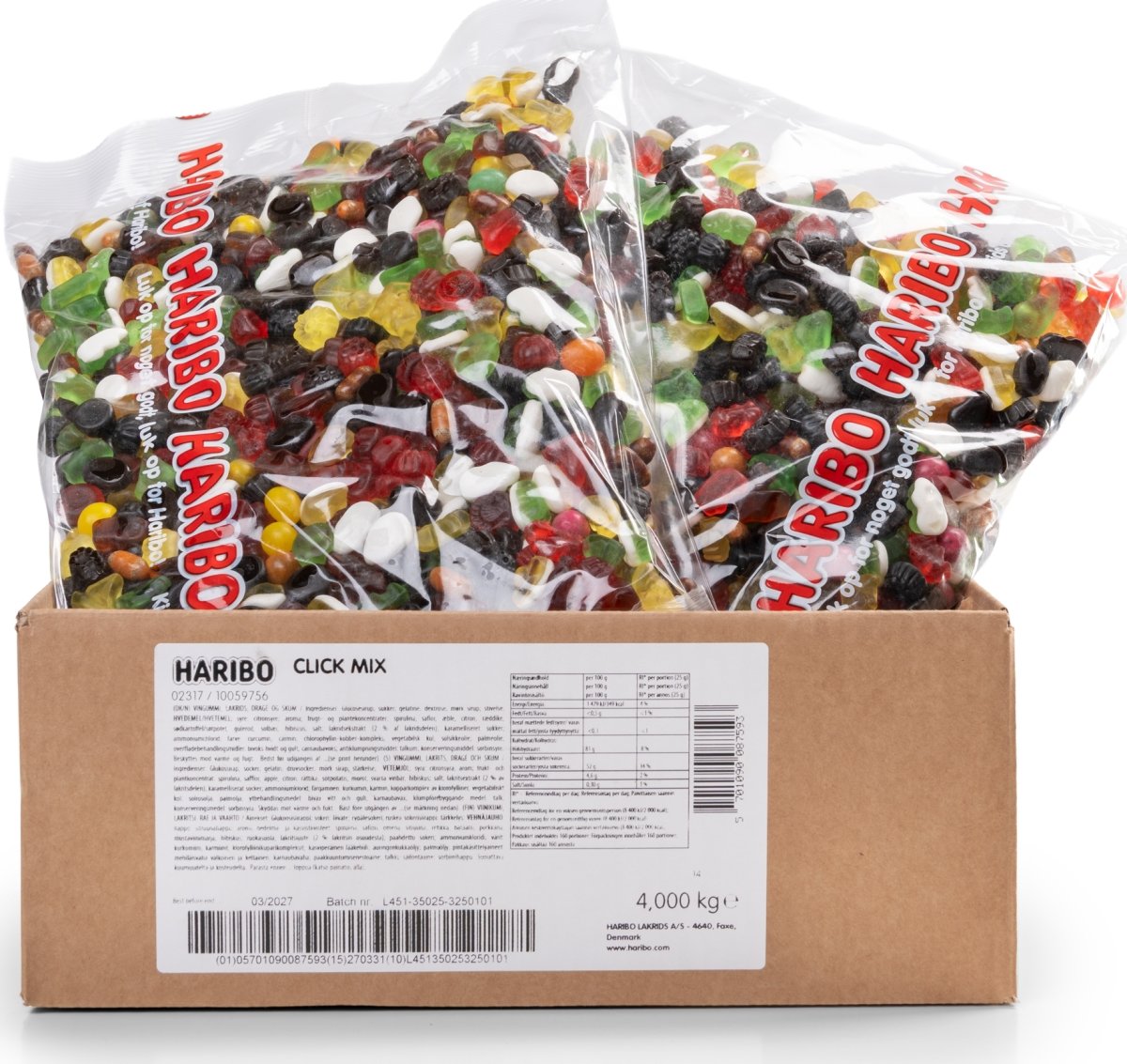 Haribo Click Mix Vingummi, 2 kg