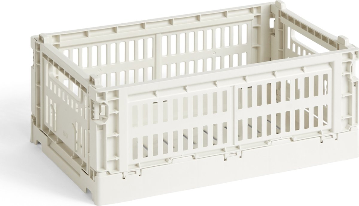 HAY Colour Crate, small, knækket hvid