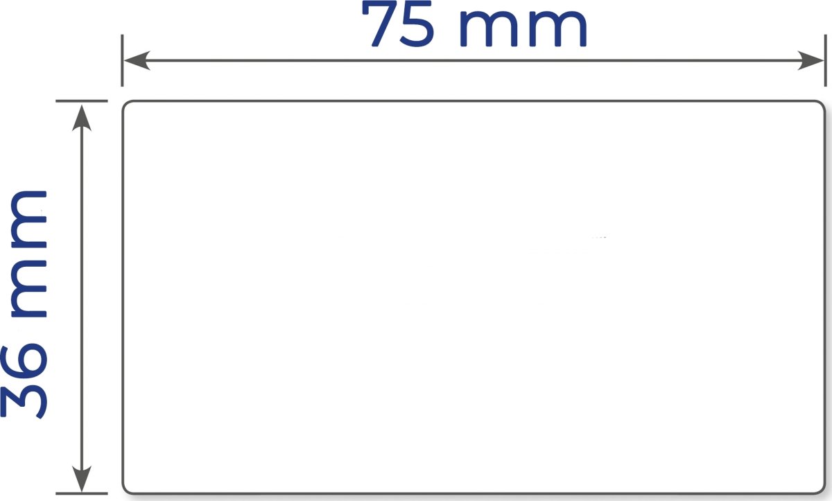 Avery Etiketter på rulle | 36x75 mm | 1000 stk.