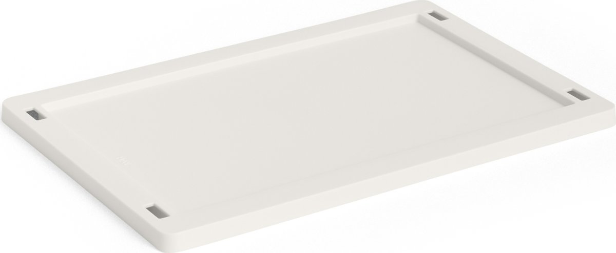 HAY Colour Crate Låg Plastic, small, knækket hvid