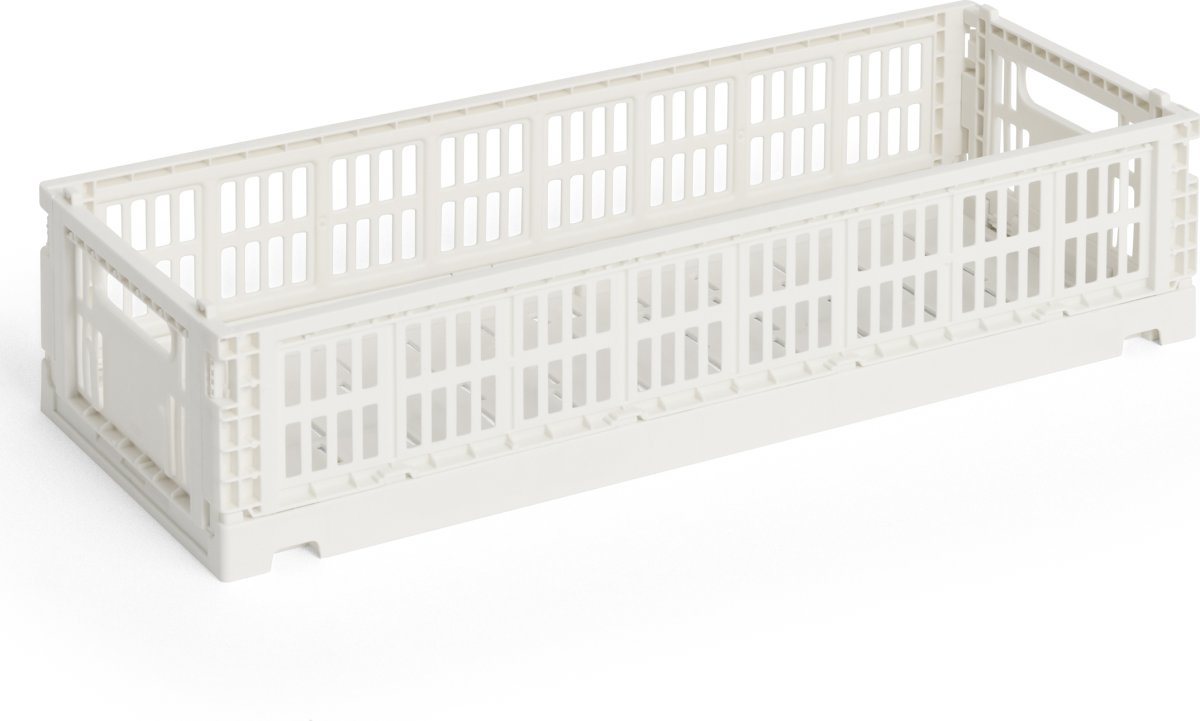 HAY Colour Crate Mini Oblong, knækket hvid