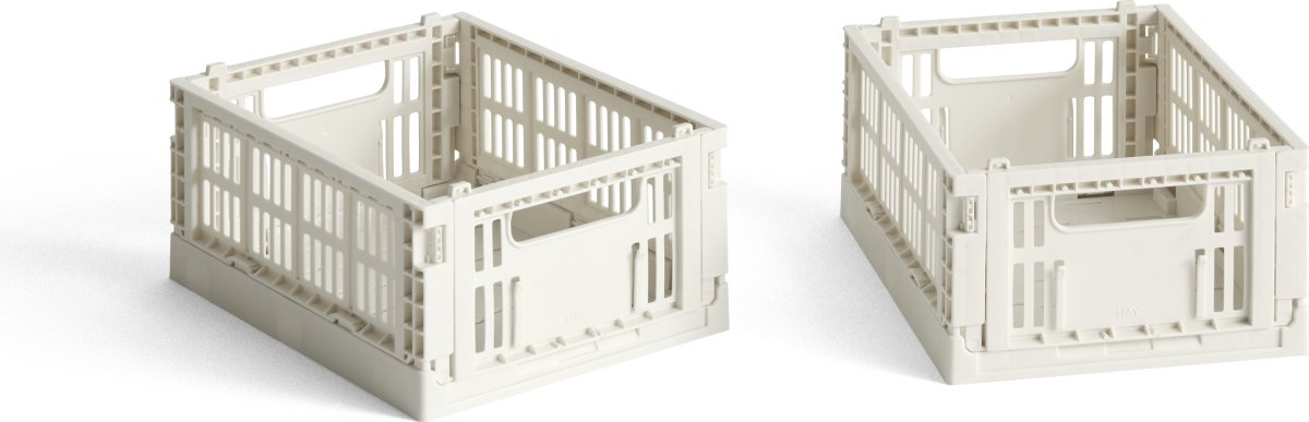 HAY Colour Crate Mini Sæt m/2, knækket hvid