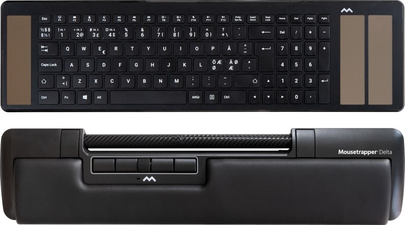 Mousetrapper Delta Regular med Type tastatur