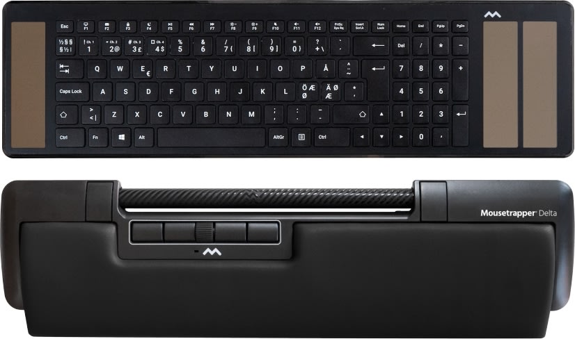 Mousetrapper Delta Extended med Type tastatur