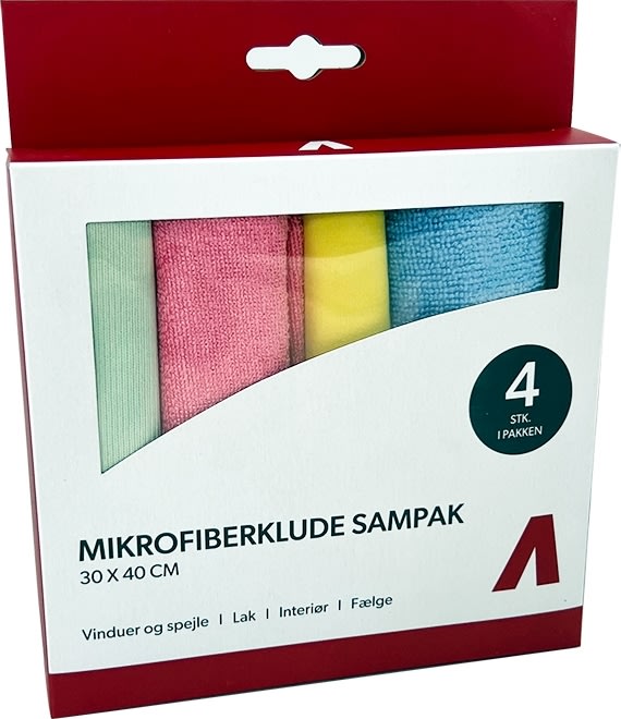 Avant Mikrofiberklud sampak, 4-pak