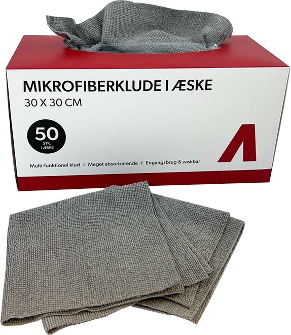 Avant Mikrofiberklude i kasse, 30x30cm, 50 stk.