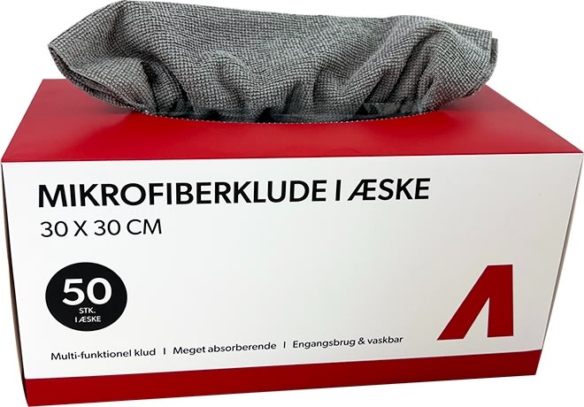 Avant Mikrofiberklude i kasse, 30x30cm, 50 stk.