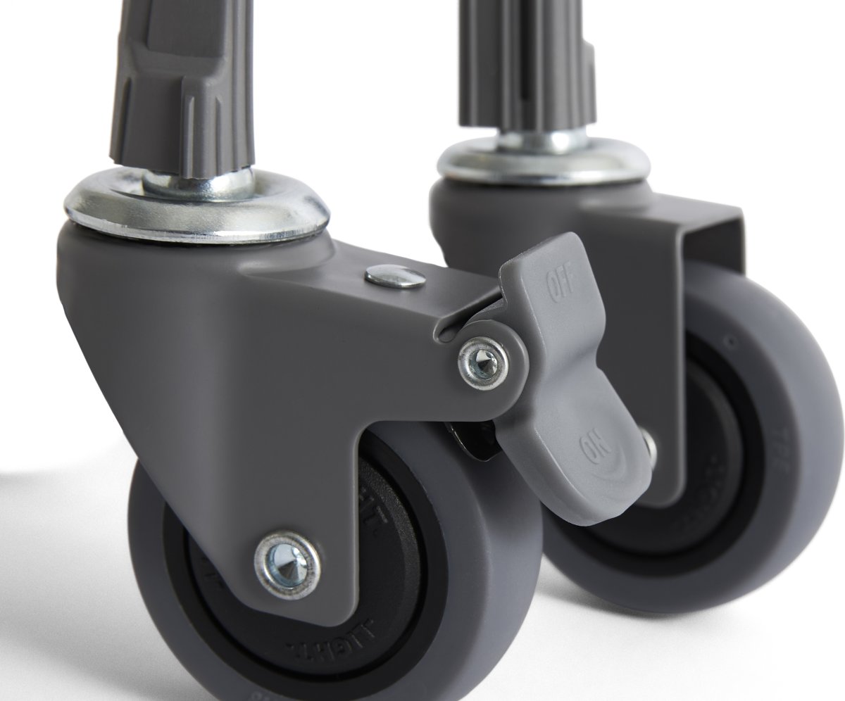 HAY Colour Crate Hjul Sæt m/4, medium, grå