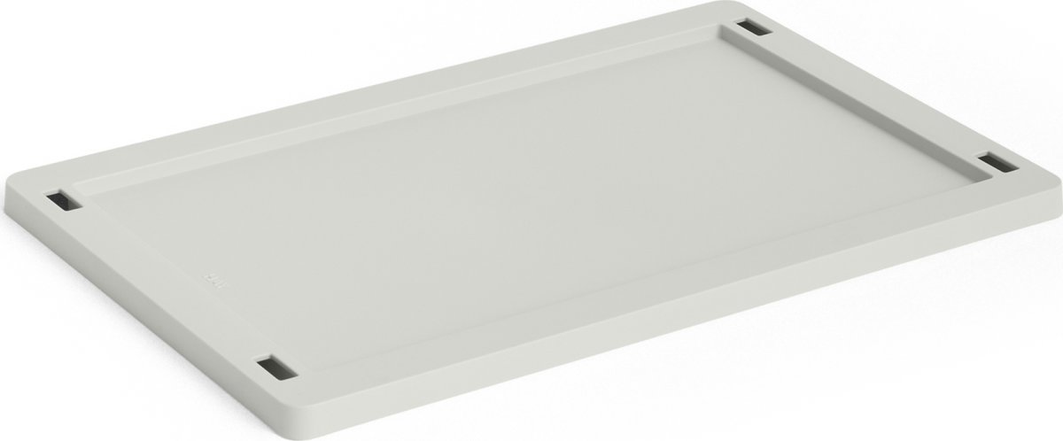 HAY Colour Crate Låg Plastic, medium, grå