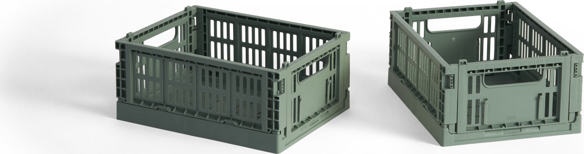 HAY Colour Crate Mini Sæt m/2, grøn