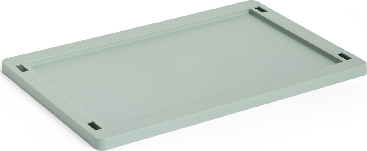 HAY Colour Crate Låg Plastic, small, grøn