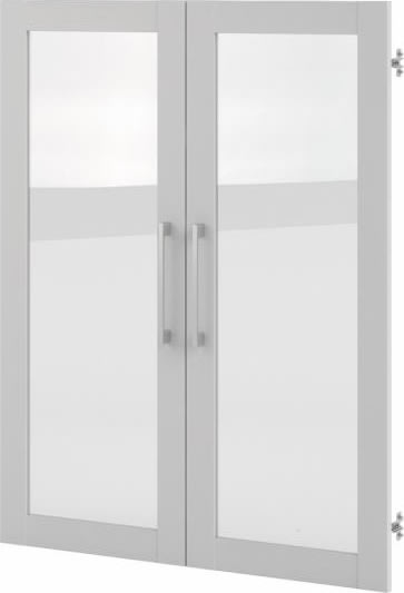 Budgetline glaslåger, hvid, 2 stk