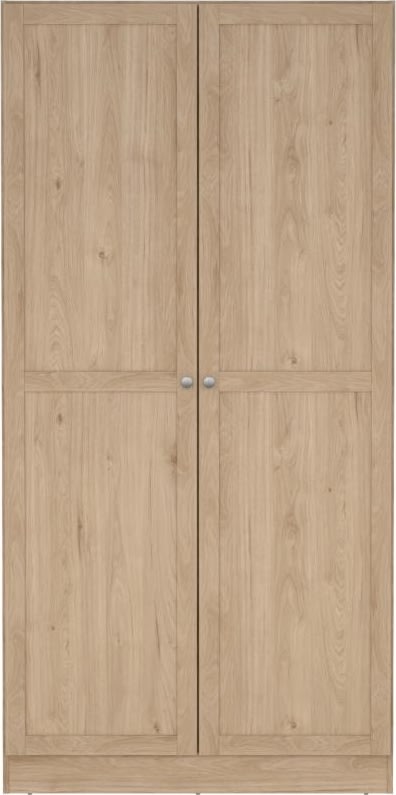 Coreline garderobeskab 2 døre, eg