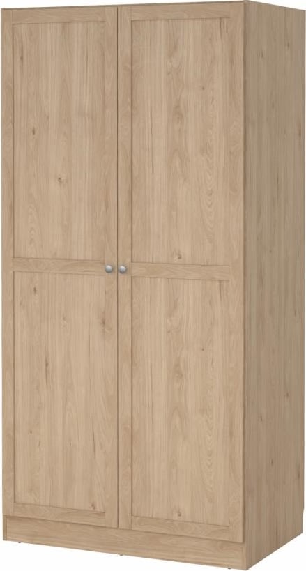 Coreline garderobeskab 2 døre, eg