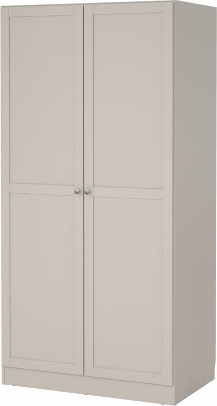 Coreline garderobeskab 2 døre, gråbeige