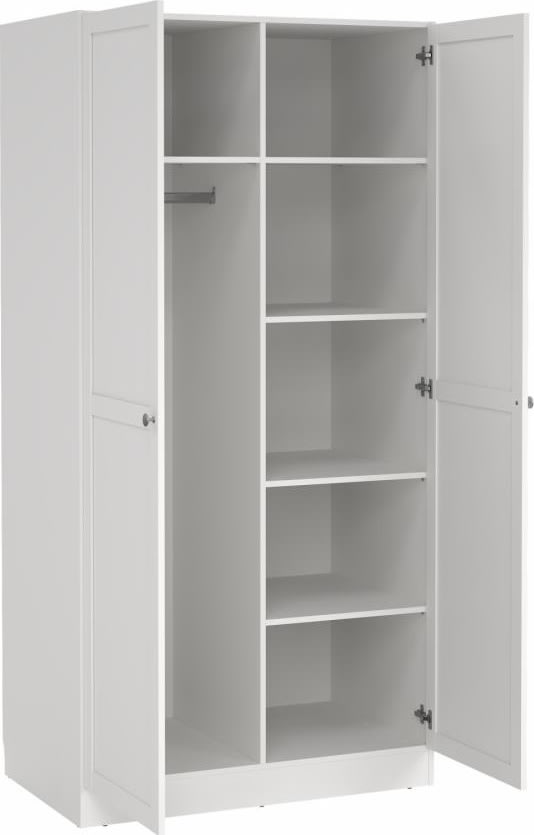 Coreline garderobeskab 2 døre, hvid