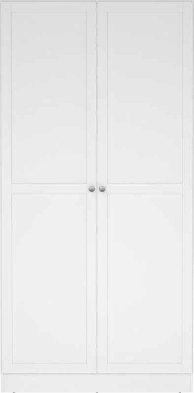 Coreline garderobeskab 2 døre, hvid