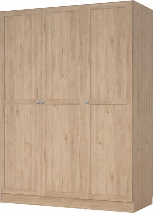 Coreline garderobeskab 3 døre, eg