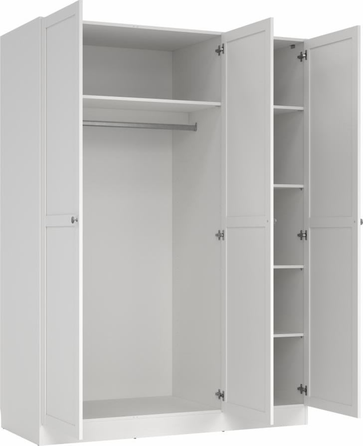 Coreline garderobeskab 3 døre, hvid