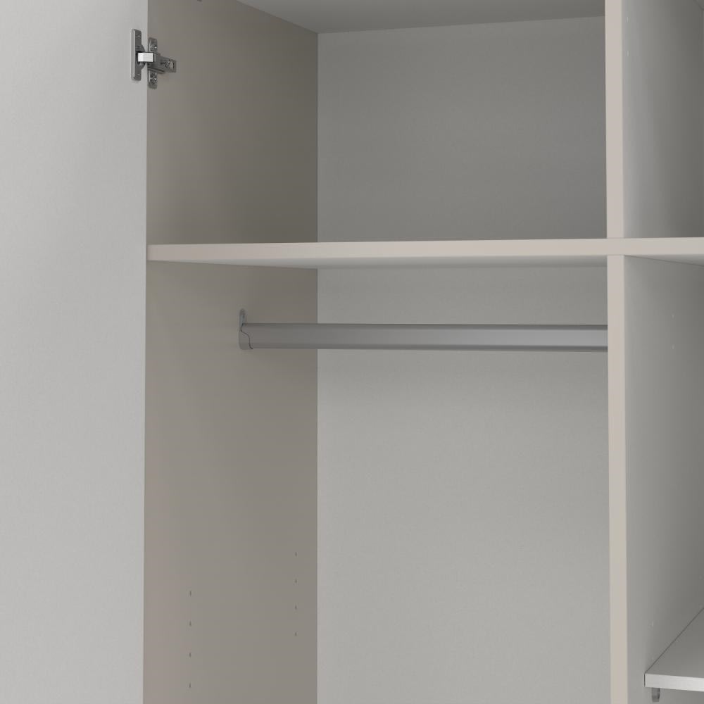 Coreline garderobeskab 2 døre/3 skuffer, gråbeige