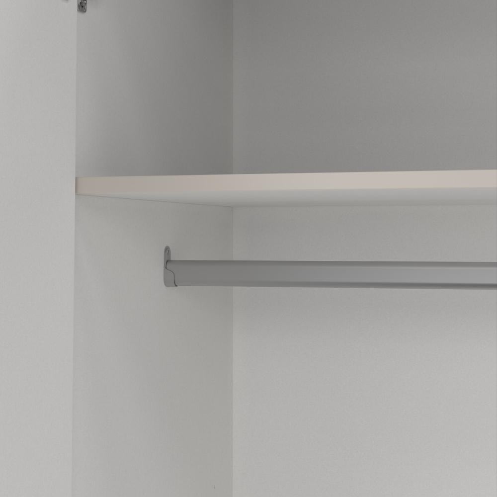 Coreline garderobeskab 4 døre/3 skuffer, gråbeige