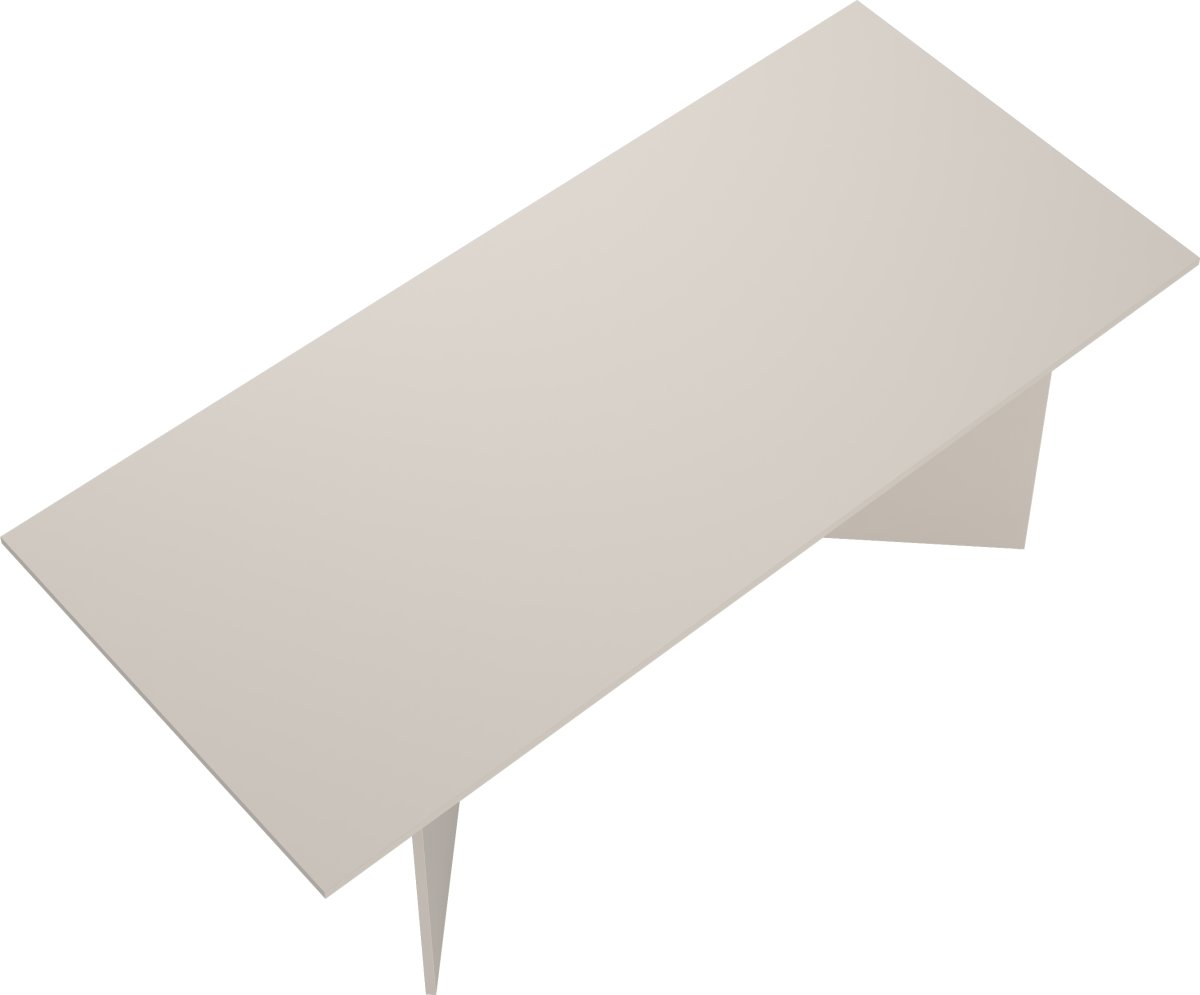 Serveline konferencebord 90x200, gråbeige