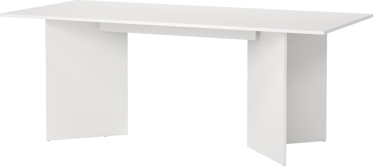 Serveline konferencebord 90x200, hvid