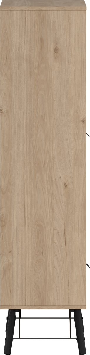 Serveline vitrineskab 2 døre/1 skuffe, eg