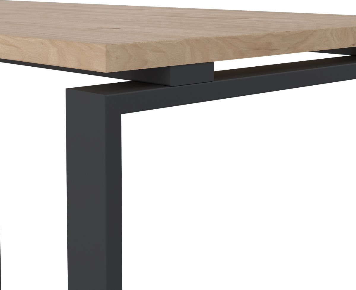 Small Officeline hjørneskrivebord 3 skuf, eg/grå