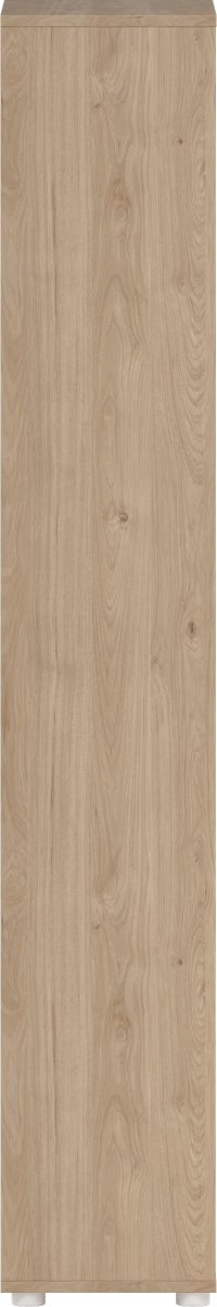 Small Officeline høj bogreol m/2 låger, hvid/eg