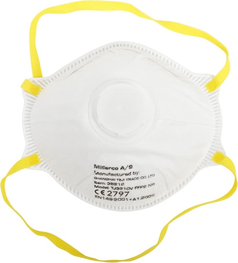 WORK IT Støvmaske FFP2 m/ventil, Pk á 2 stk.