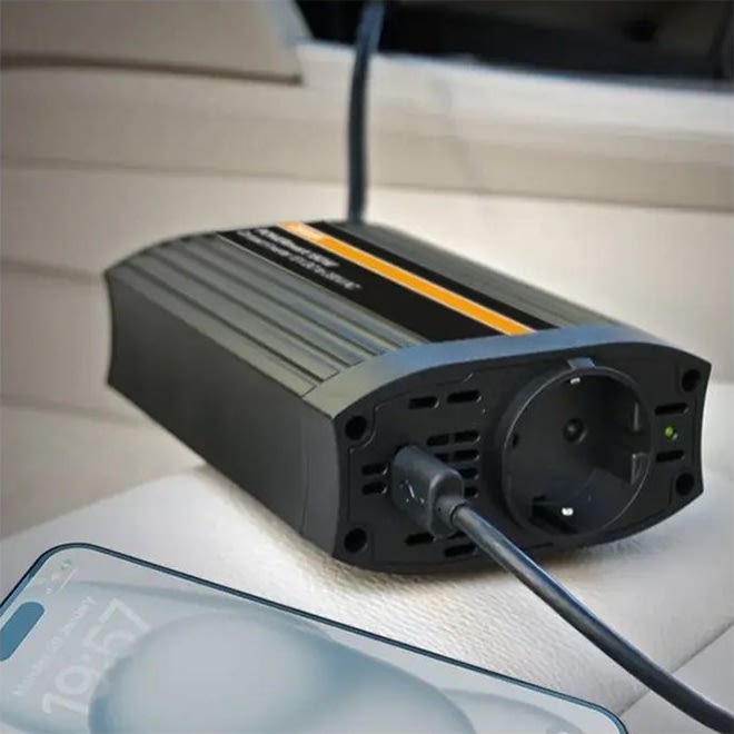 Osram Powerinverter, 150w dc/ac - 12V til 230V