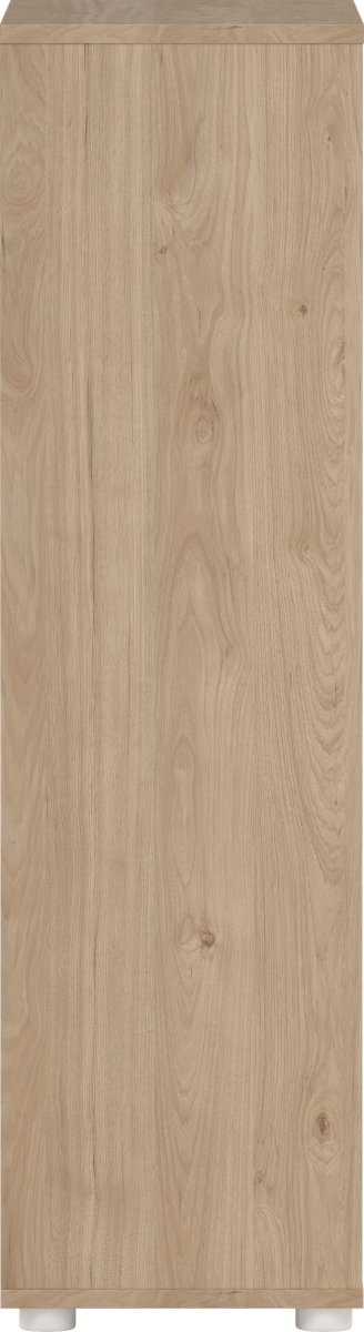 Small Officeline lav bogreol m/2 låger, hvid/eg