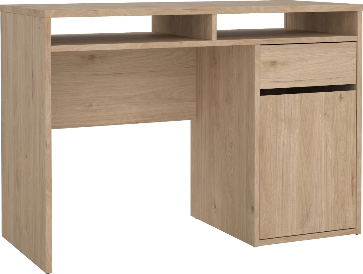 Small Officeline skrivebord 1 skab/1 skuffe, eg