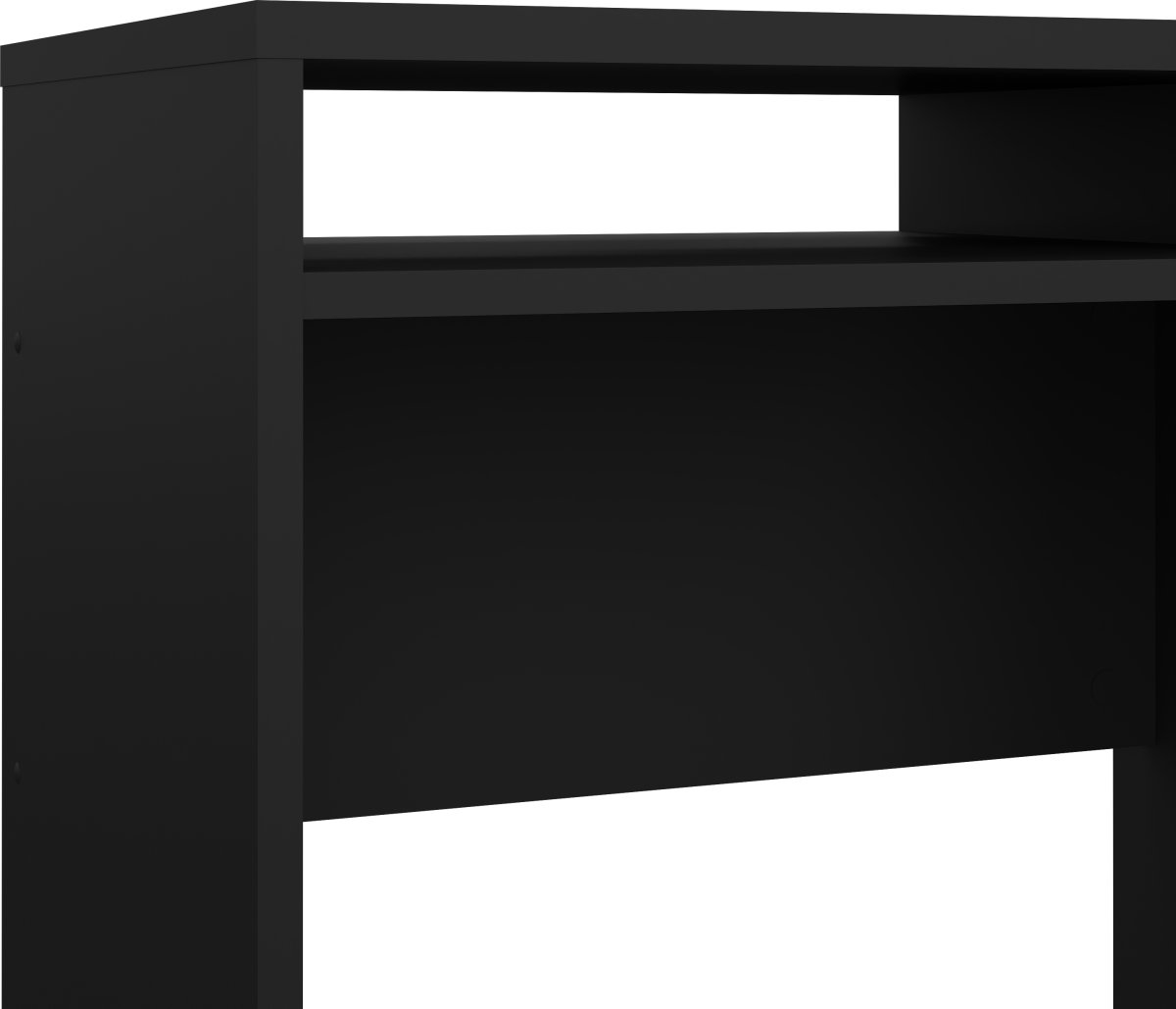 Small Officeline skrivebord 1 skab/1 skf, mat sort