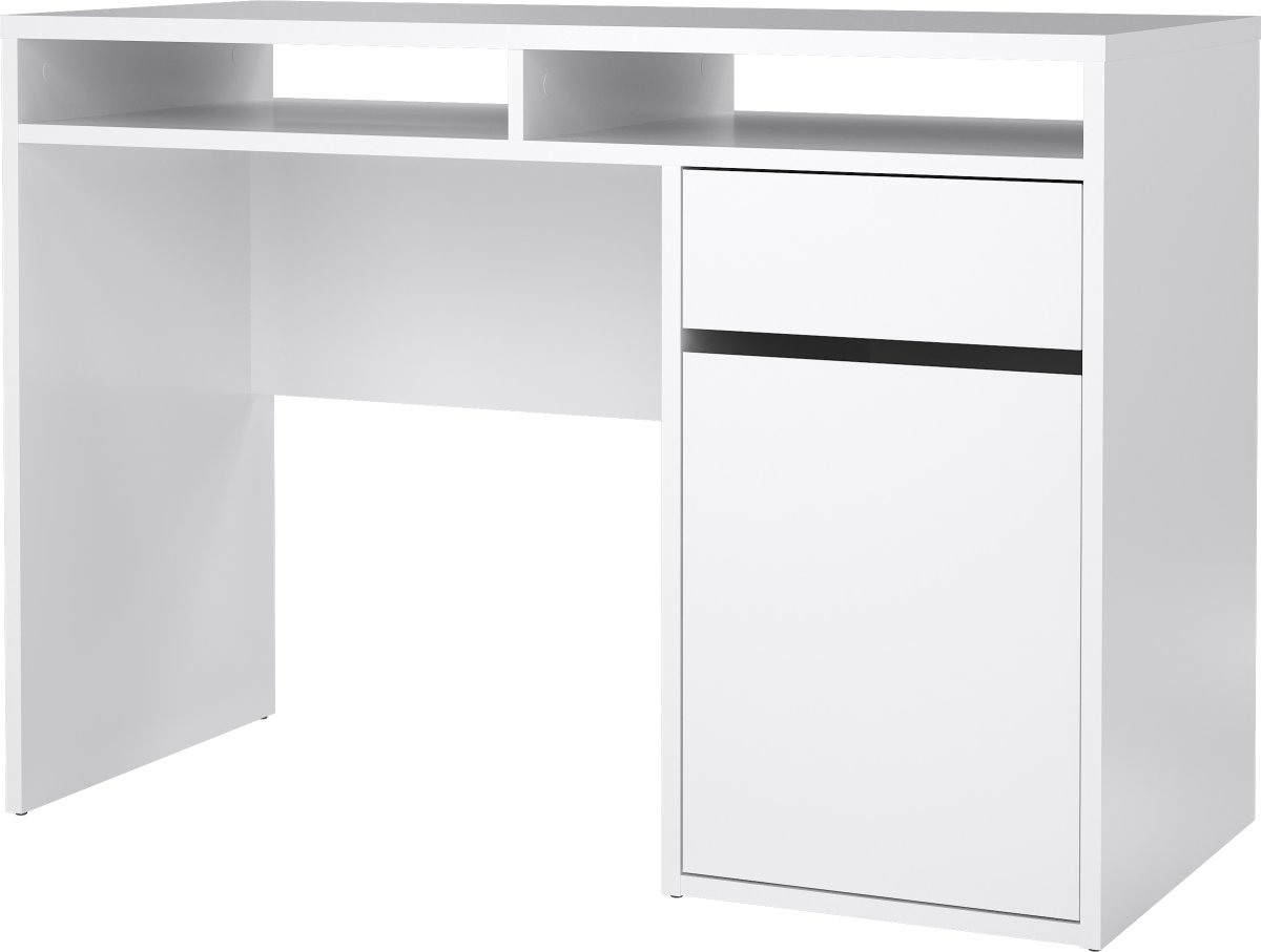 Small Officeline skrivebord 1 skab/1 skuffe, hvid