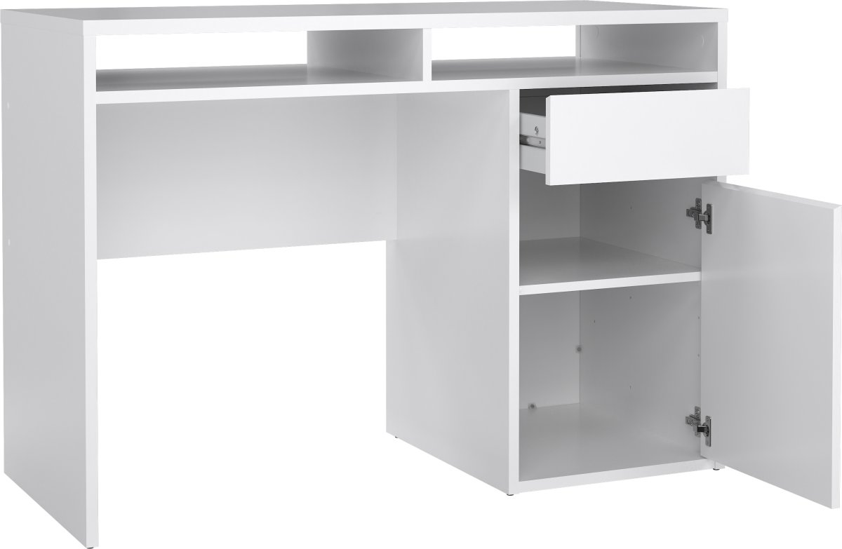 Small Officeline skrivebord 1 skab/1 skuffe, hvid