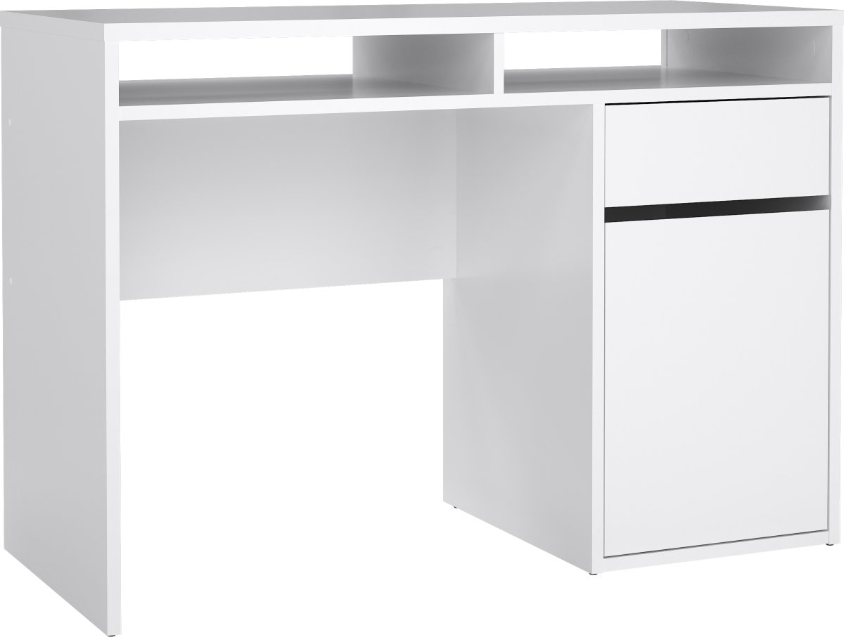 Small Officeline skrivebord 1 skab/1 skuffe, hvid