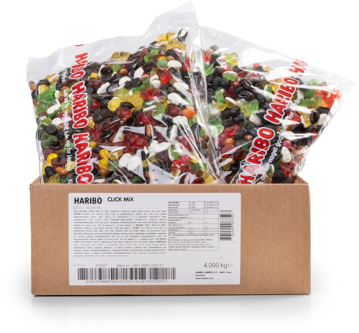 Haribo Click Mix Vingummi, 2 kg