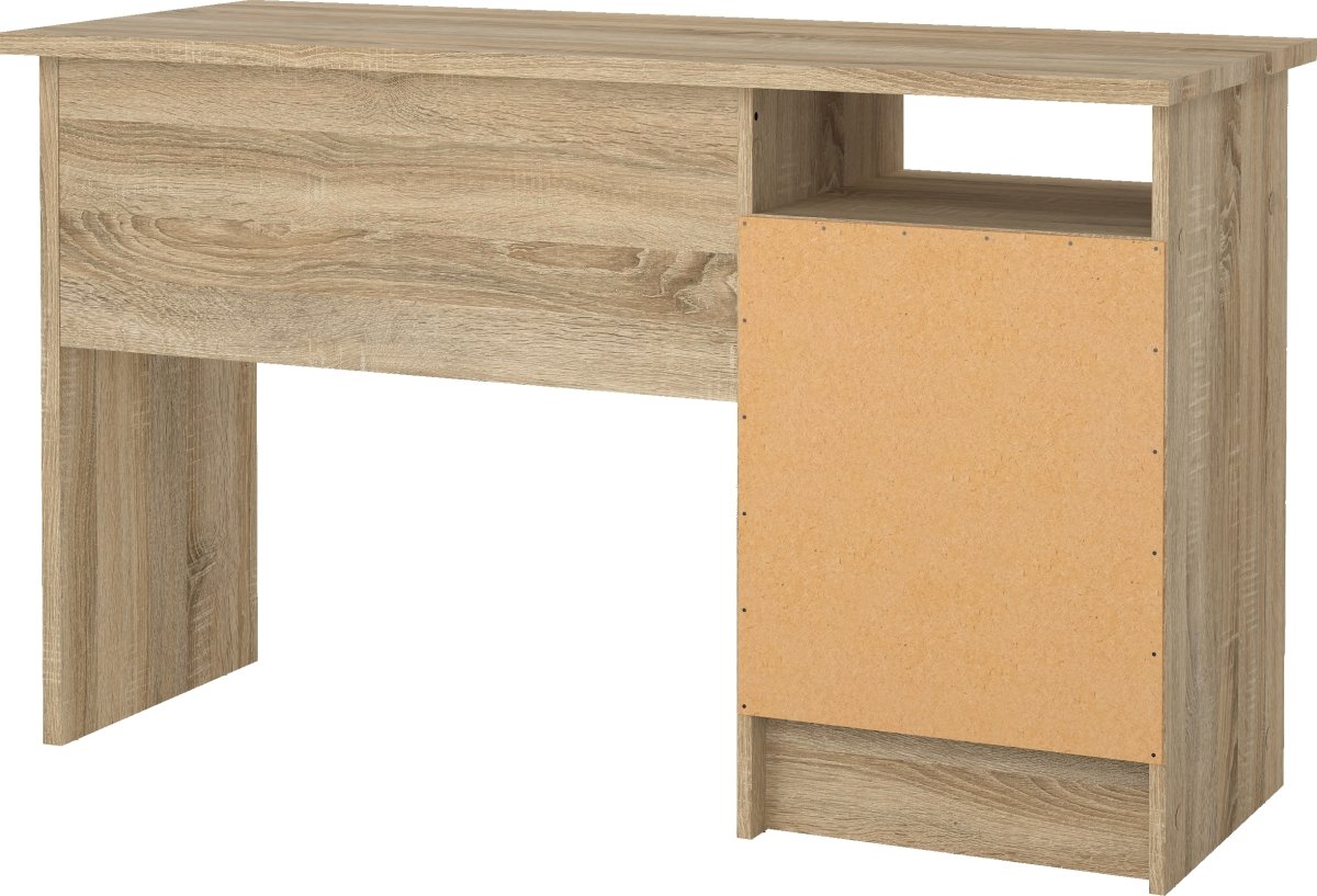 Small Officeline skrivebord 3 skuffer hnd, eg/hvid