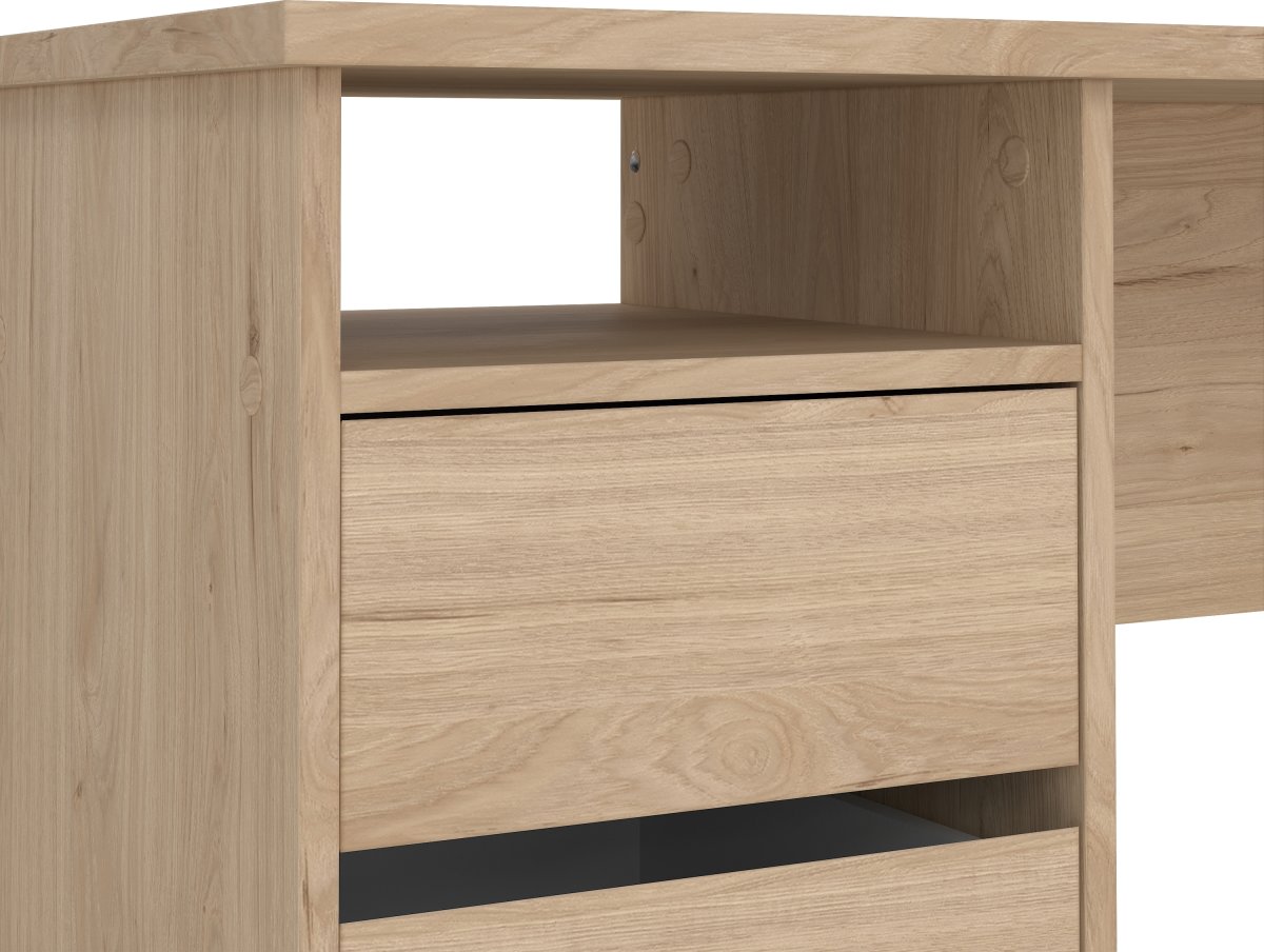 Small Officeline skrivebord 3 skuffer, eg